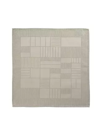 SANDER | Serviette Lexie Damast 45x45cm Moonbeam | 